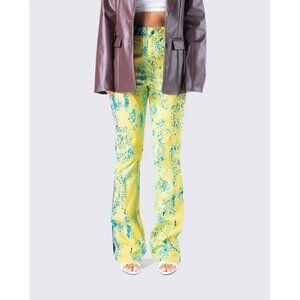 FINESSE- Thea Multi Print Pant - L